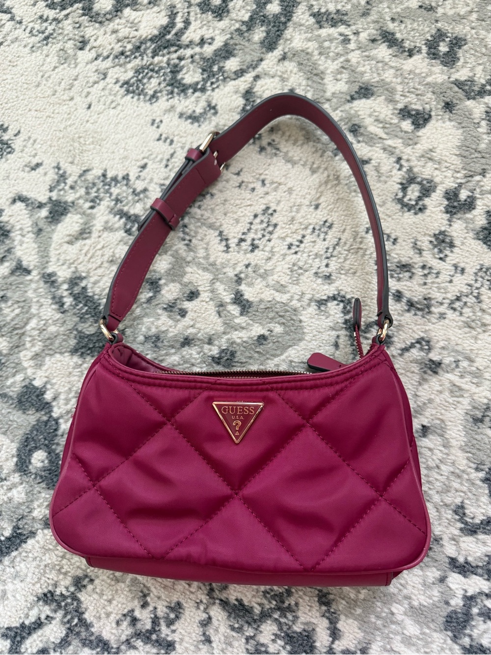 GUESS Nylon Shoulder Bag in Wine